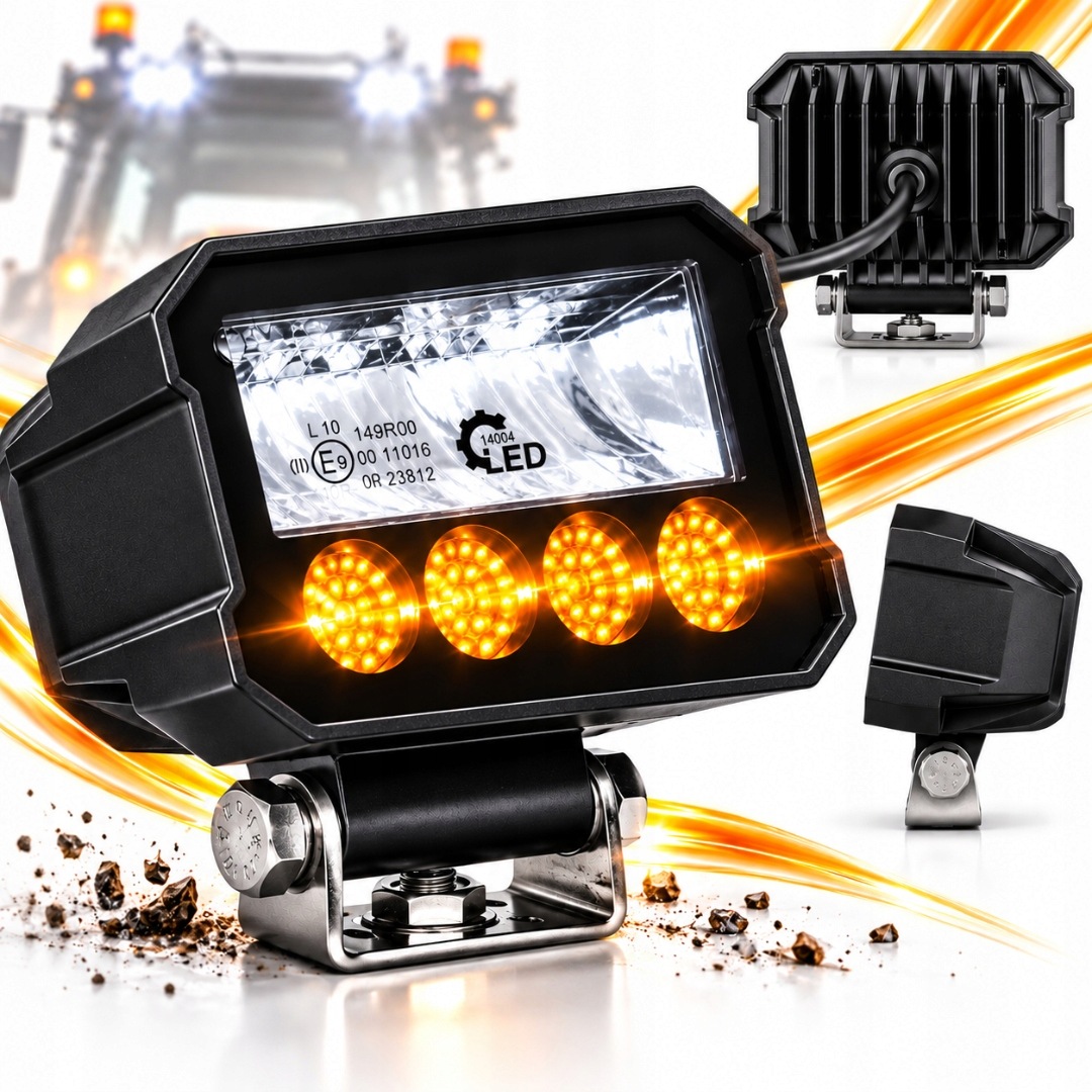 Halogenová Led lampa Strobo Světlomet Světlo Pracovní silniční 12V 24V čtyřkolka