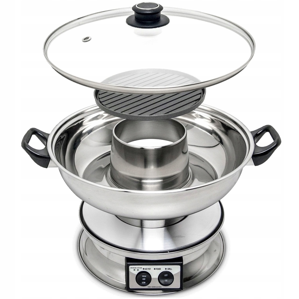 Elektrický horúci Hrniec s grilovacou panvicou 3,8 litrov Hot-Pot 30 cm Remo