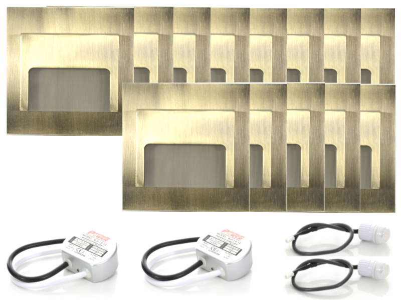 Sada schodišťových svítidel Halogen Led 13x senzory