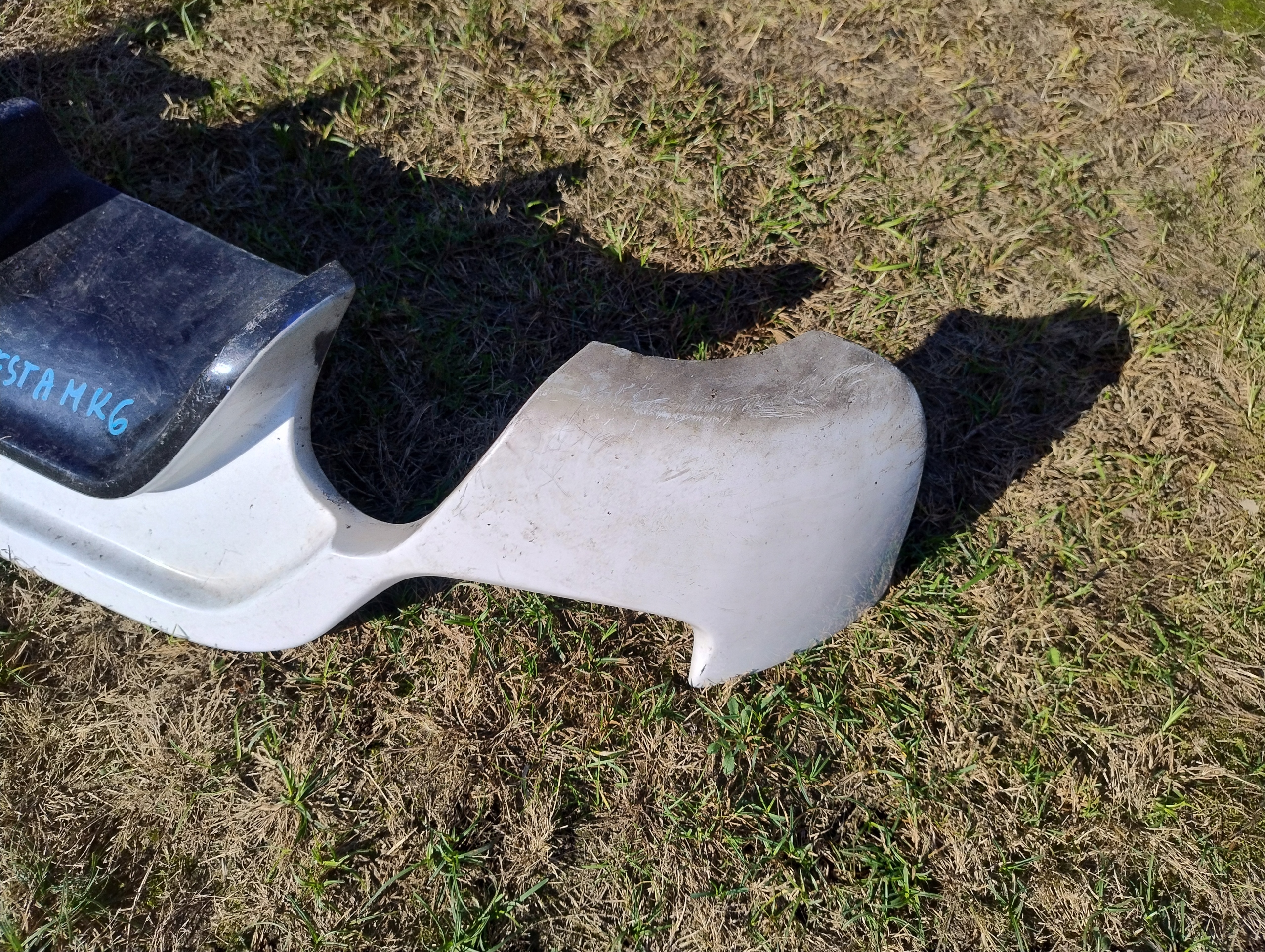 diffuser of a bumper rear part ford fiesta mk6 ST