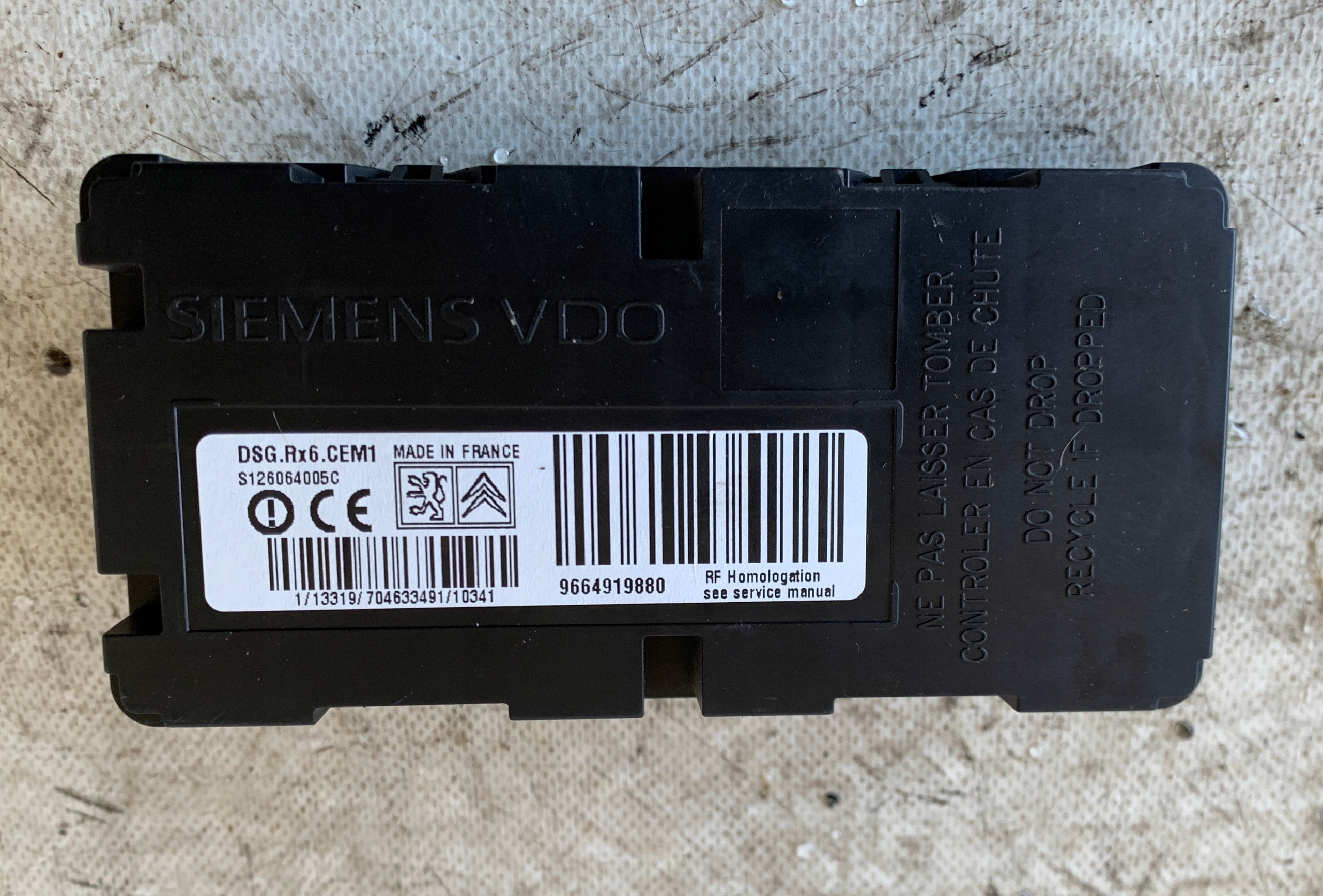 module control unit ECU CITROEN C5 III X7 9664919880