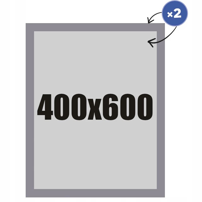 Ramka Plakatowa Magnetyczna dwustronna 40x60 cm srebrna
