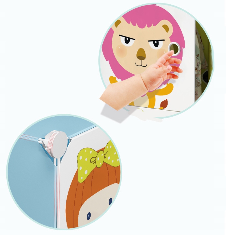 SZAFA MODUŁOWA REGAŁ GARDEROBA DLA DZIECI ZIELONA Kod producenta Szafa modułowa pojemna szafka półki