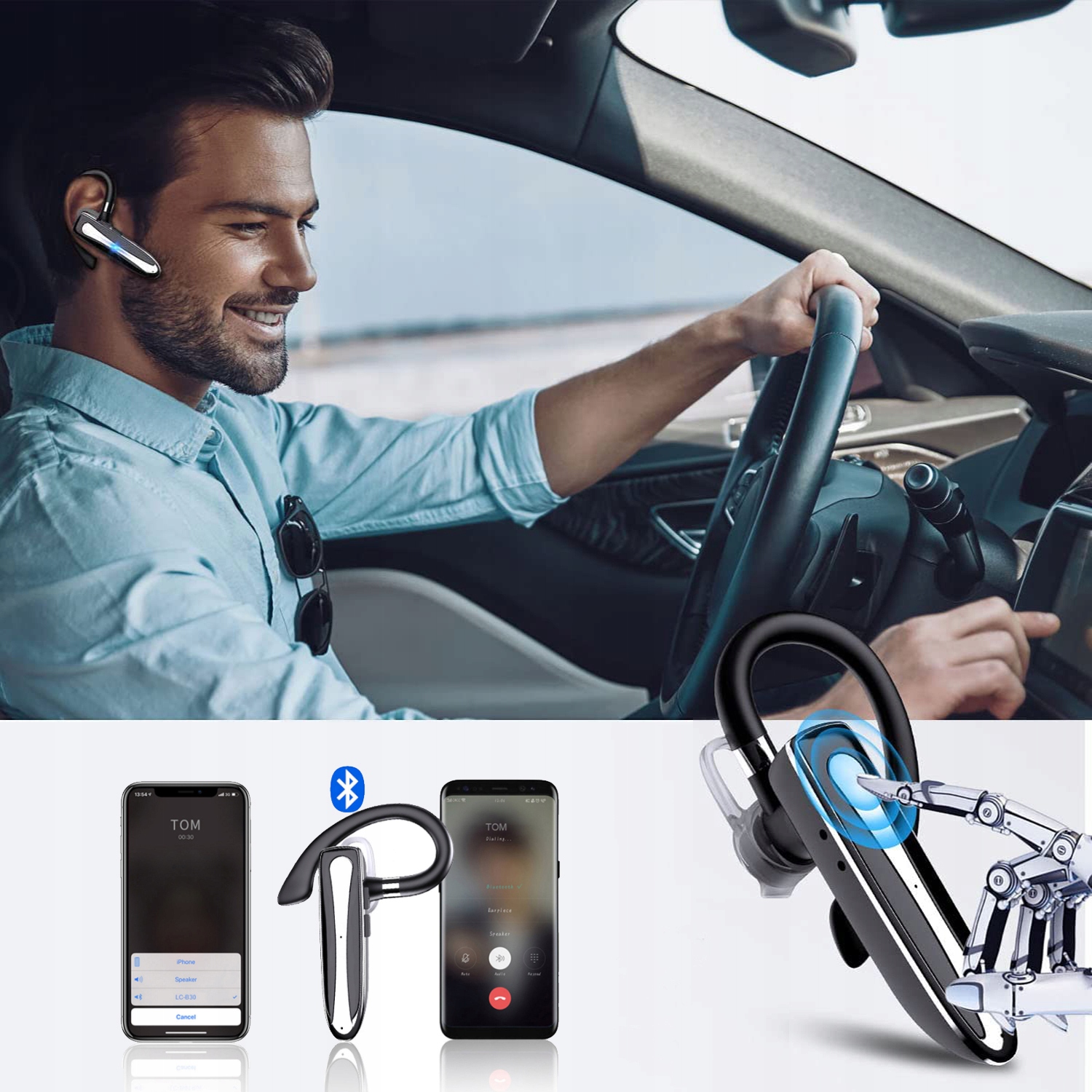 SŁUCHAWKA BEZPRZEWODOWA BLUETOOTH POWERBANK YYK530 Stan opakowania oryginalne