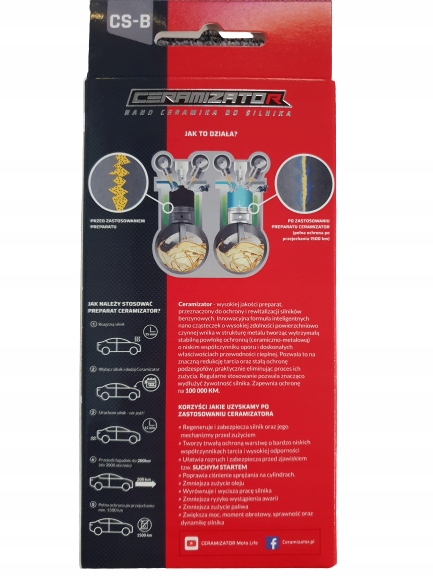 CERAMIZATOR - Nano Ceramika do Silników Benzynowych Rodzaj dodatki do oleju silnikowego