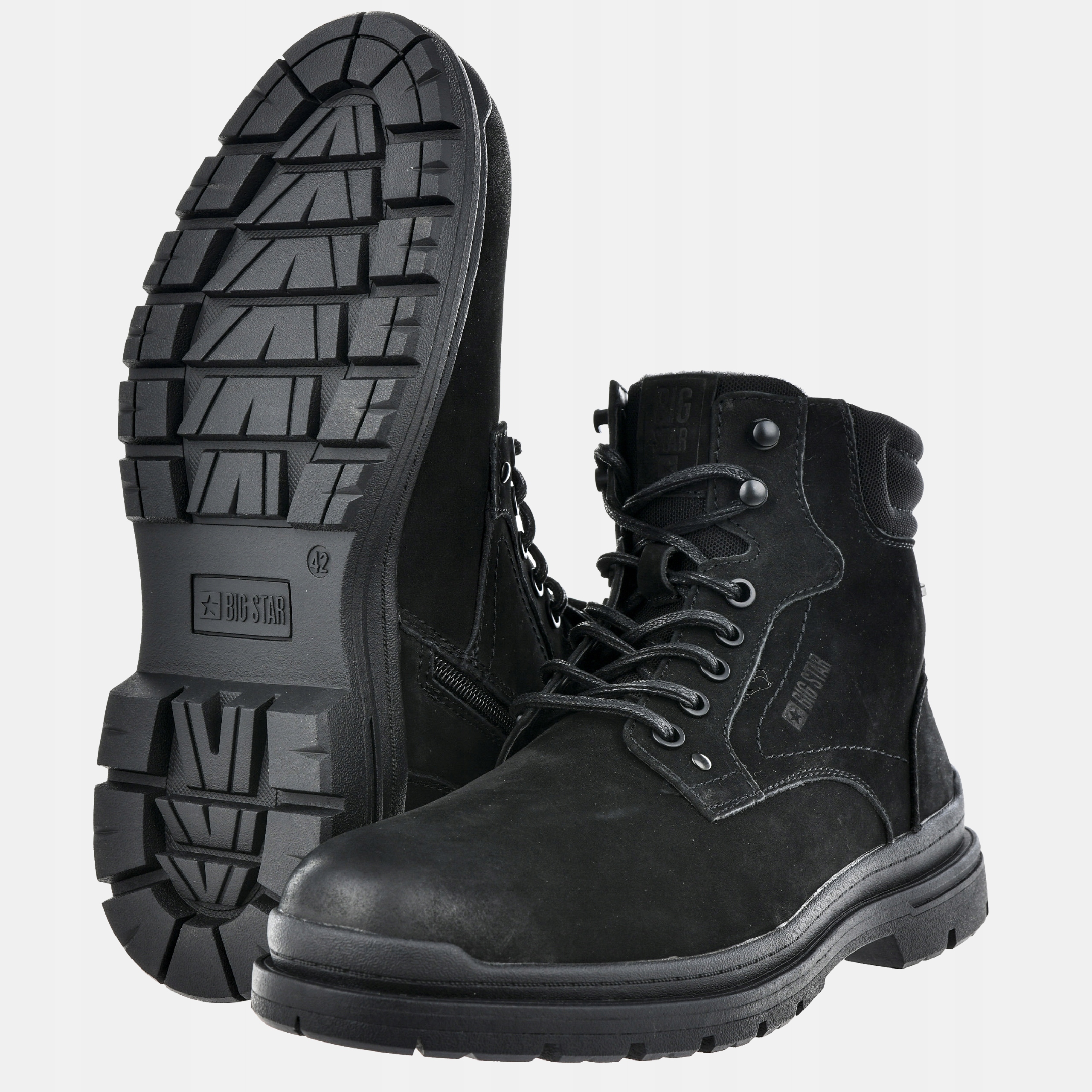 Pánské Zimní Kožené Boty Big Star Zateplené OO174171 AW24