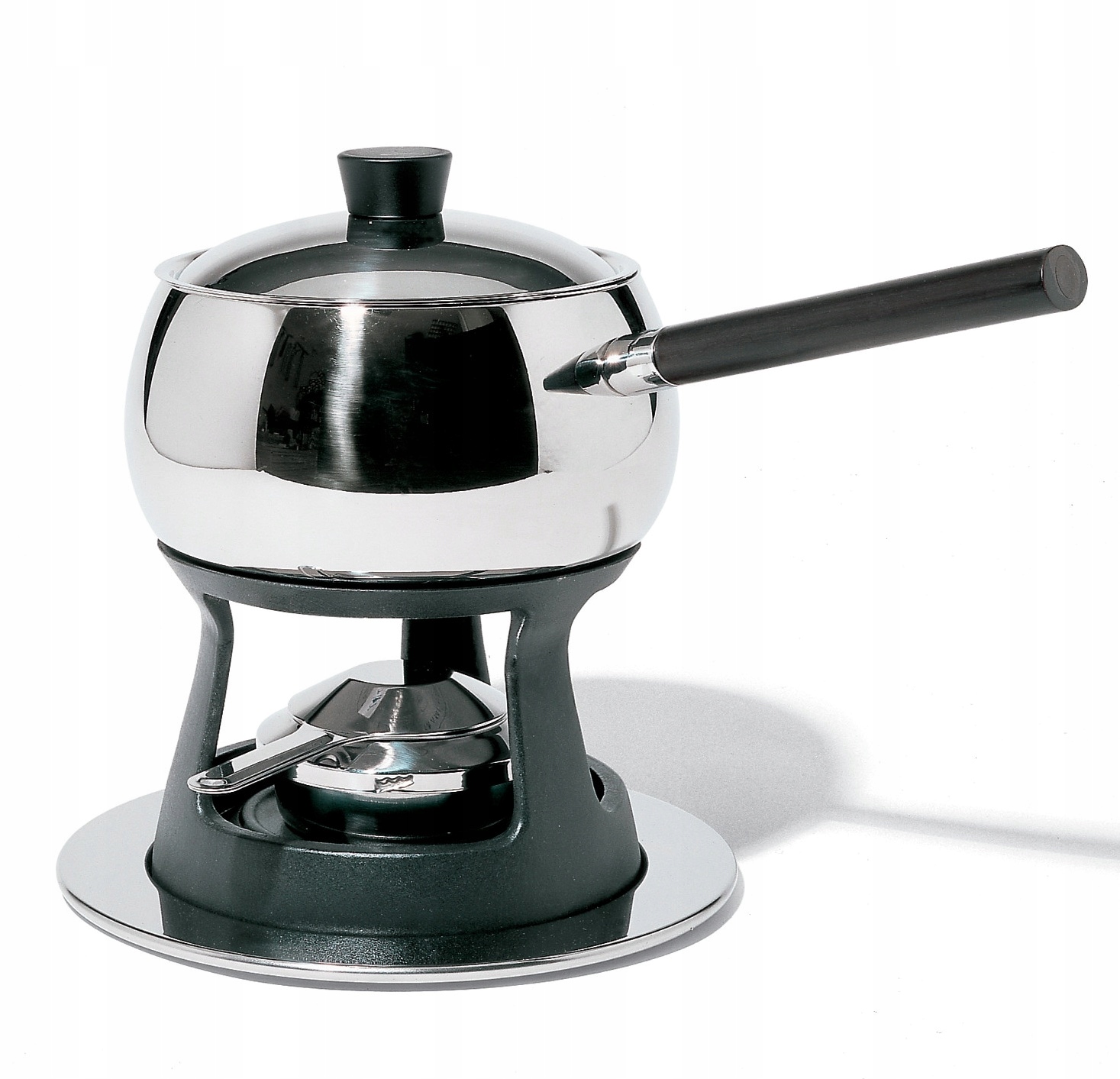 Alessi Mami Sada pre Fondue Bourguignonne Čierny stojan