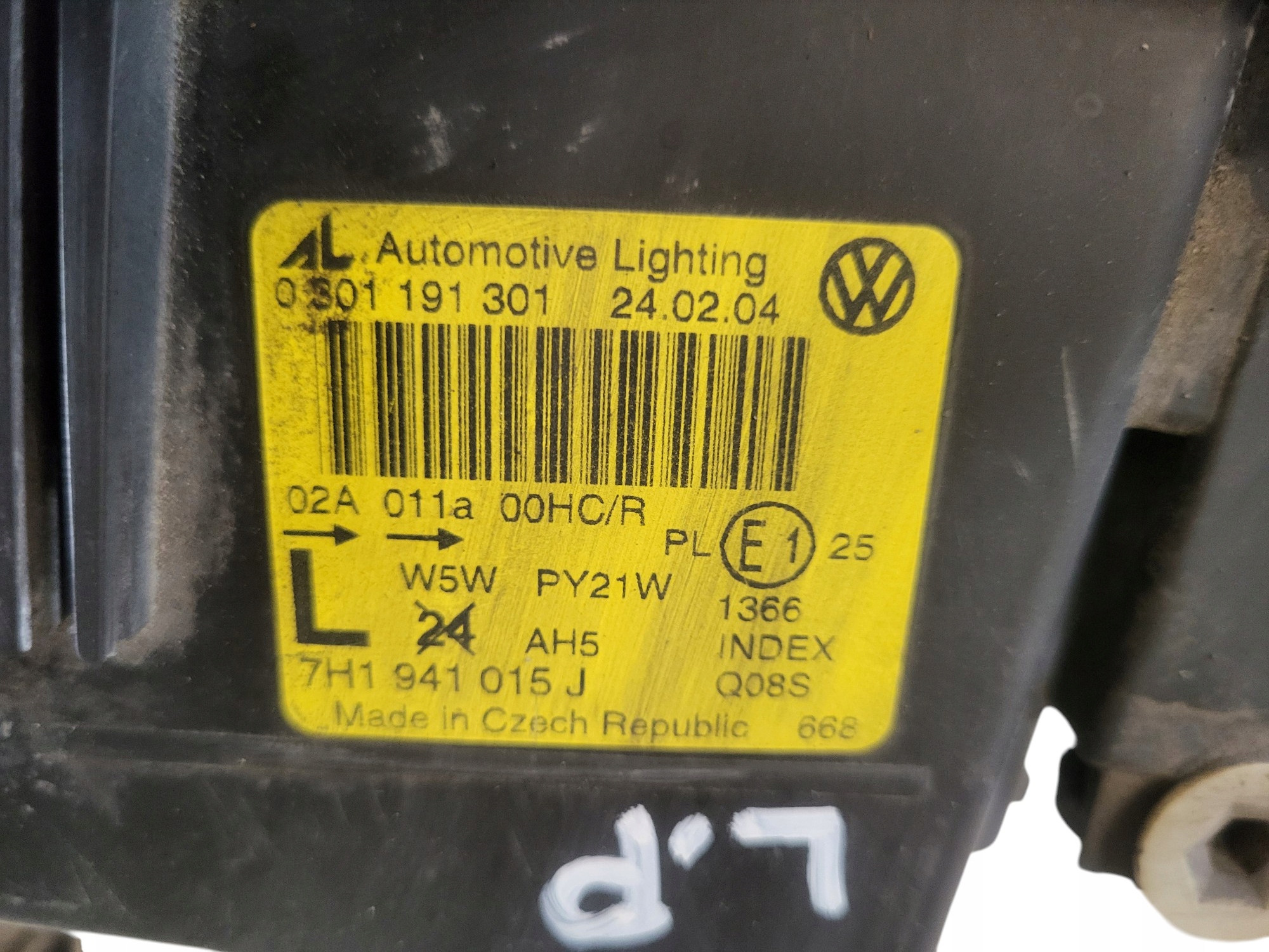 light left front VOLKSWAGEN T5 EUROPA