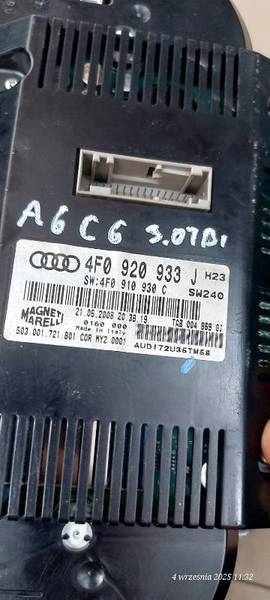 dials 4F0920933J AUDI A6 C6 3.0 TDI