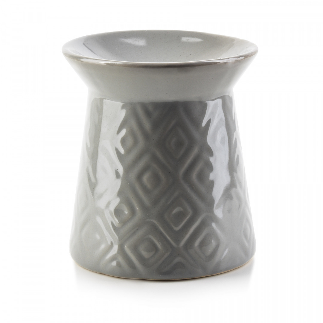 

Kominek na wosk olejek zapachowy ceramiczny szary