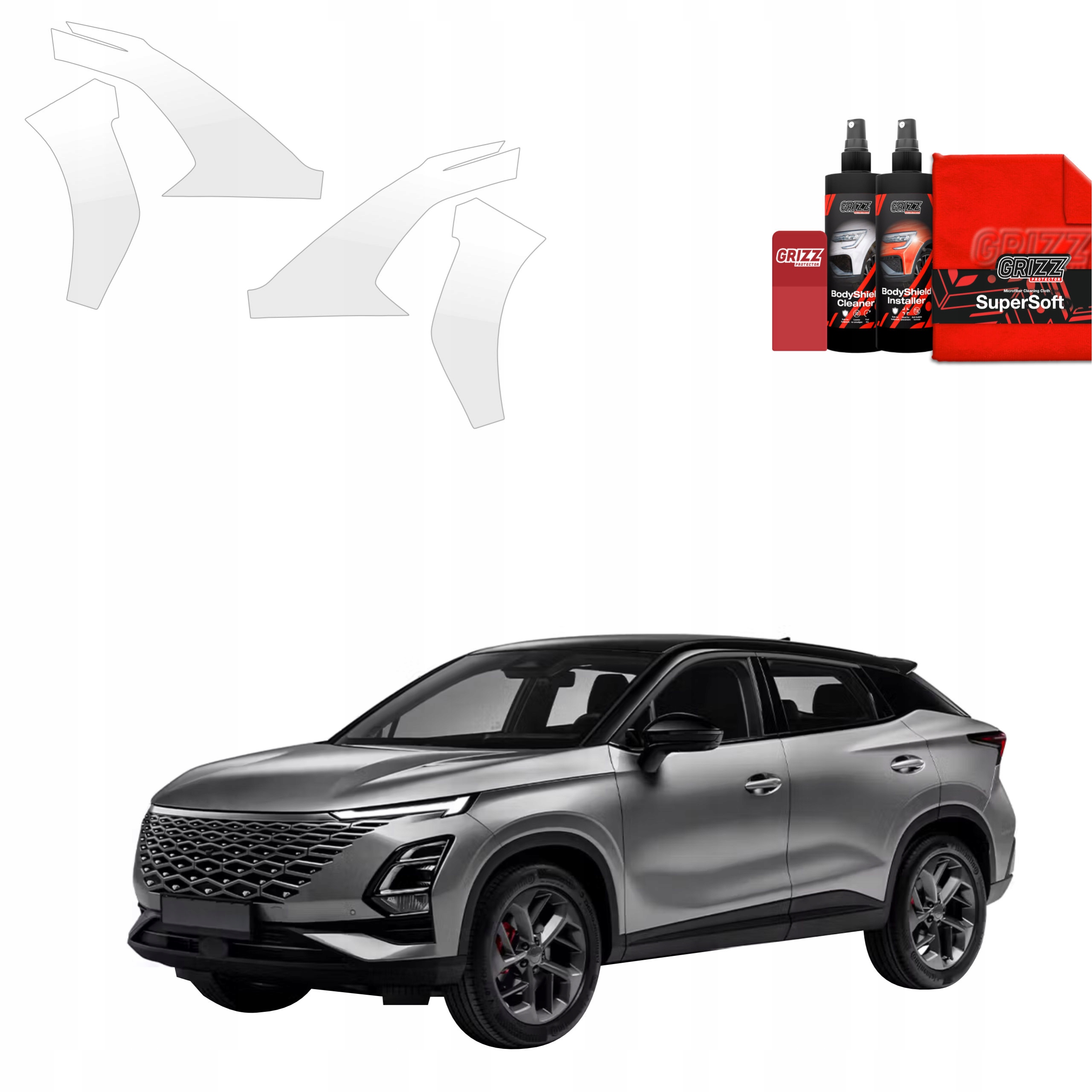 4v1 Fólie na nárazník Ppf pro Omoda 5 Facelift (2024-2025)