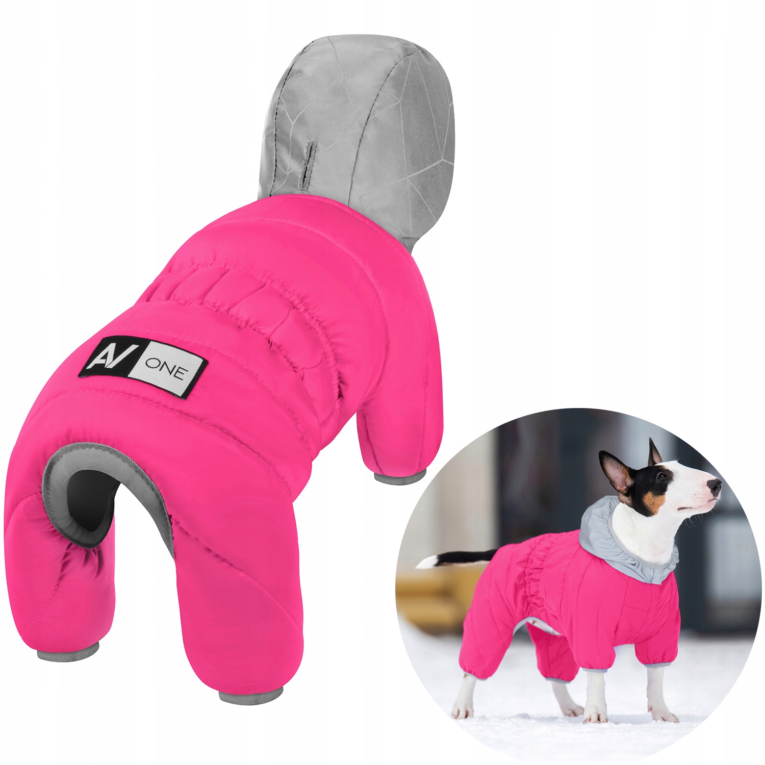 Levně Zimní kombinéza pro psa AiryVest One, růžová, velikost Xxs (XS30)