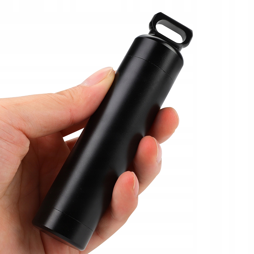 Pigułki Butelek Wodoodporny Mini Pojemnik Schowek Wisiorek Edc Survival