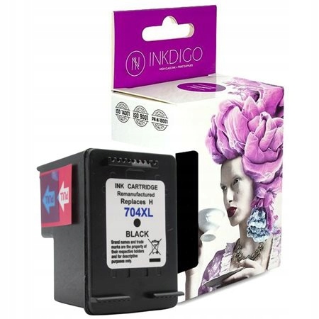Tusz Hp 704 XL Czarny Inkdigo HP-704XB-2 15ml