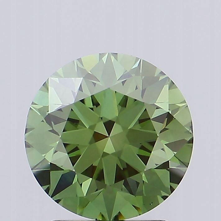 Diament laboratoryjny kolorowy 2.01ct ROUND Fancy Vivid Green VS1 (IGI)