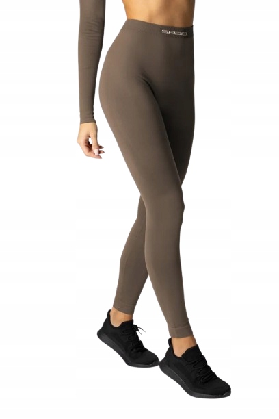 Spaio Legginsy damskie spodnie bezszwowe Alpha jasno brązowe r. XL