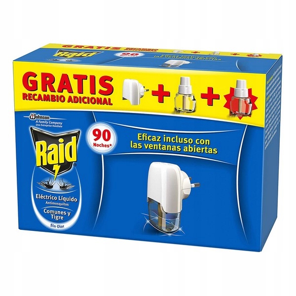 

Raid Urządzenie 2xZAPAS Odstrasza Komary 90 Nocy
