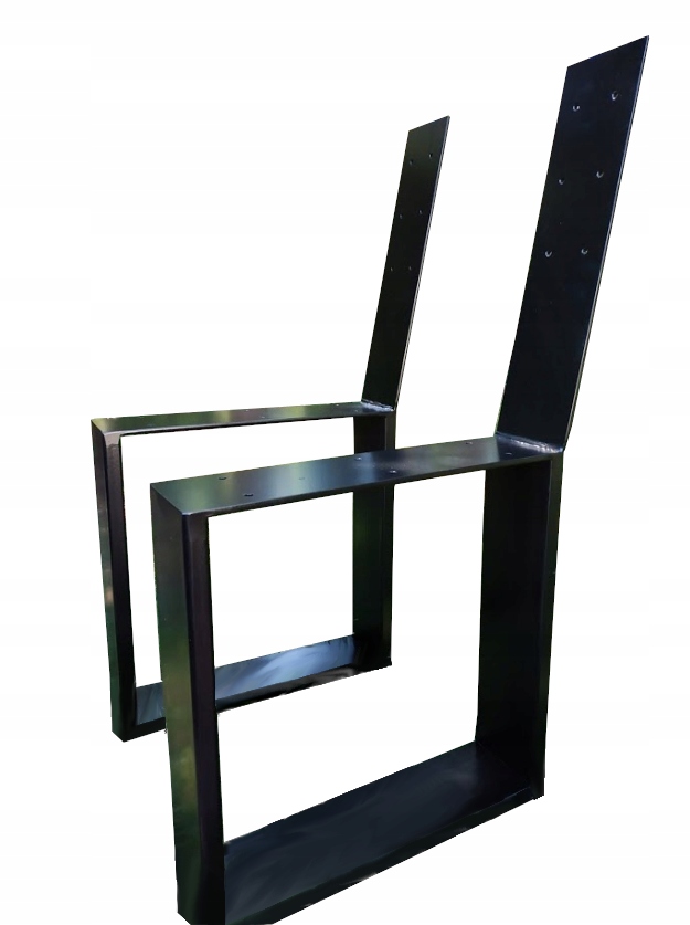 NOGI METALOWE DO ŁAWKI LOFT CZARNE 2 sztuki