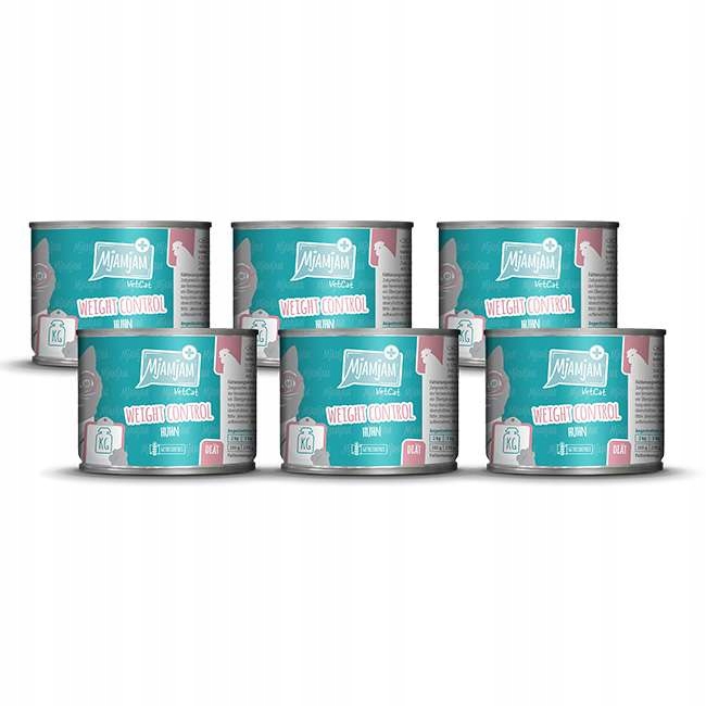 Levně Mjamjam Vet Weight Control Kuřecí maso 6 x 200 g