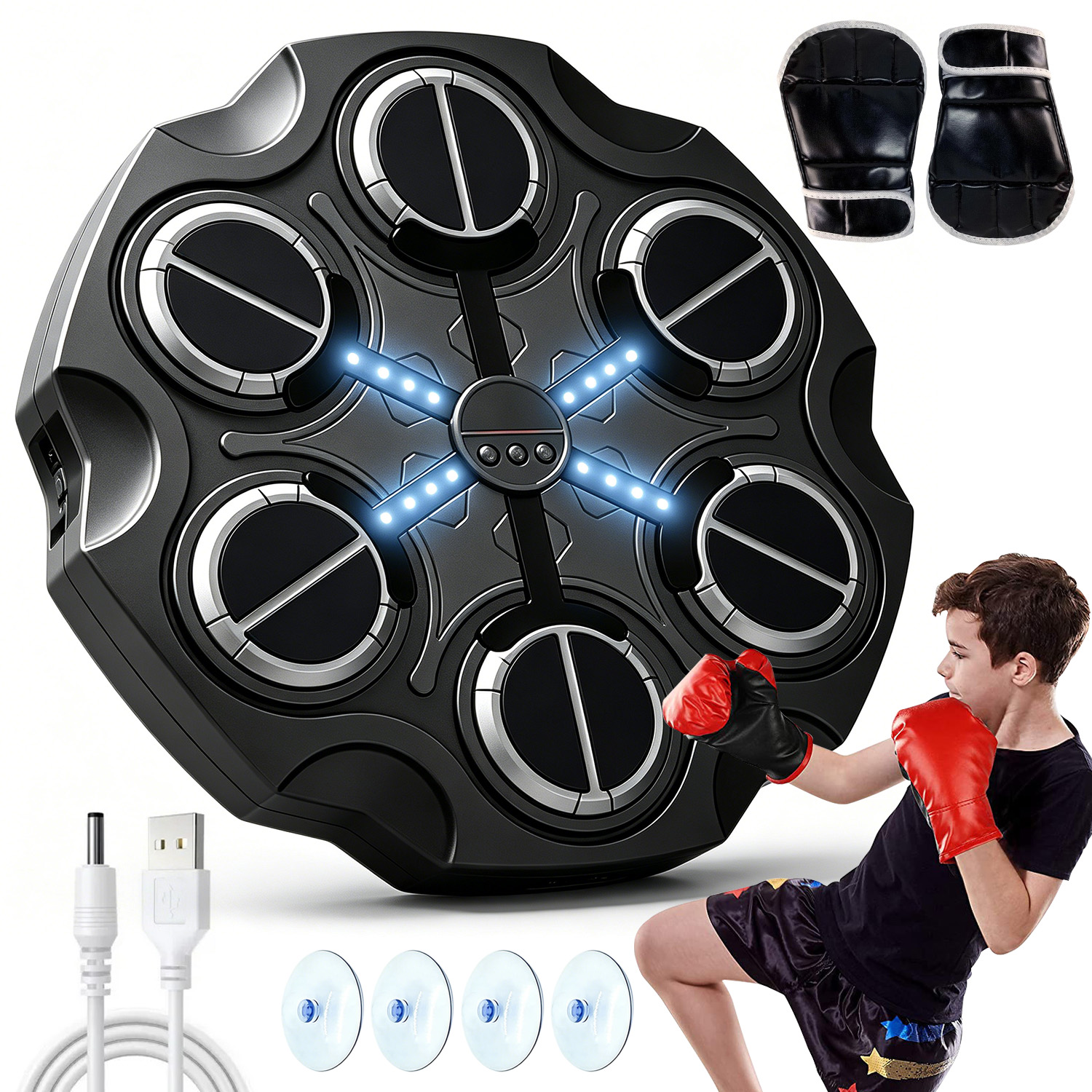 Boxerská Tréninková Hudební Deska Bluetooth Na Zeď, 3 Režimy