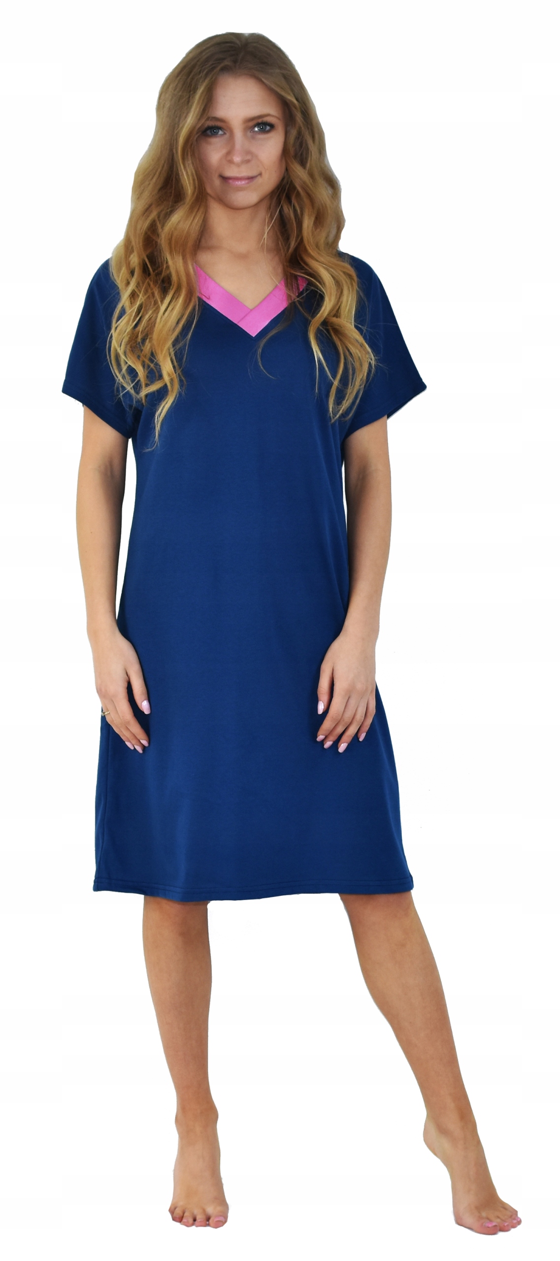 Koszula Nocna Damska Przewiewna serek luźna M Model 1003