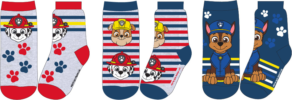 

Psi Patrol skarpetki skarpety 3 Pak chase 27/30