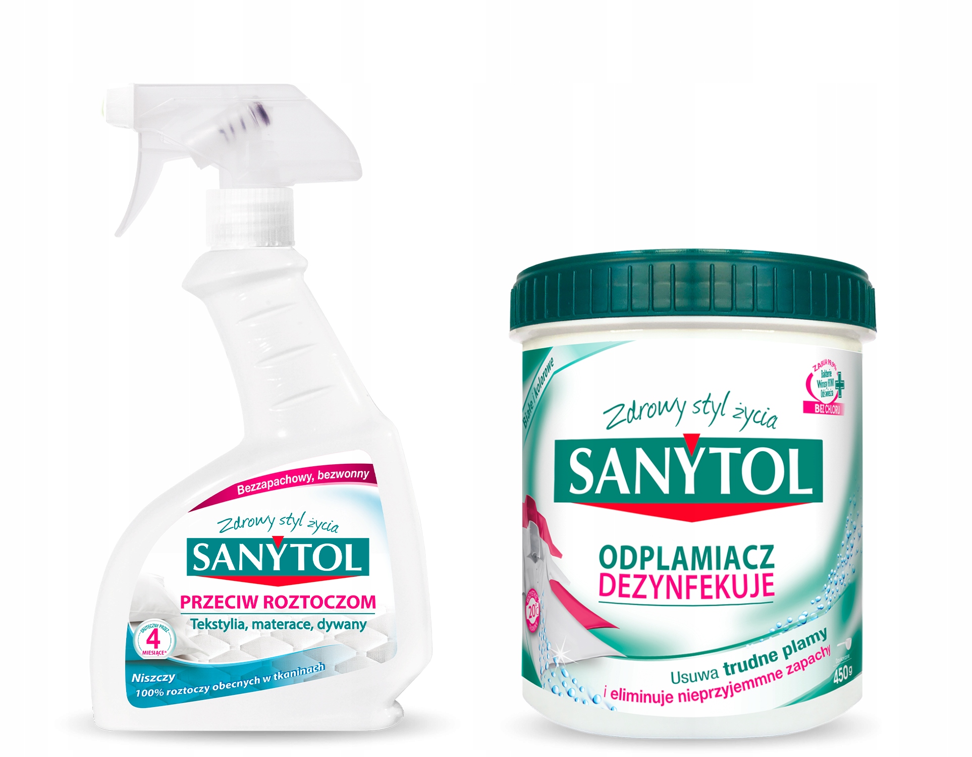 

Sanytol Zestaw Spray Na Roztocza+ Proszek Prania C