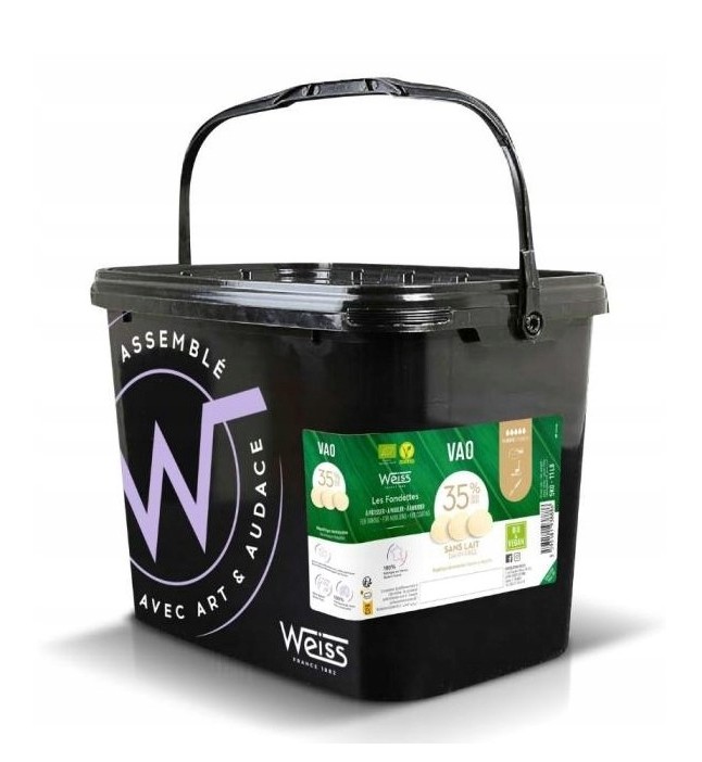Czekolada Vao biała organiczna Weiss 35% opak. 5kg