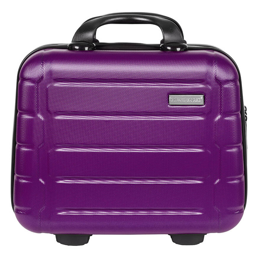 BLACK HORSE FIOLETOWY ZESTAW WALIZKA ŚREDNIA + KUFEREK KOSMETYCZKA Liczba komór 1