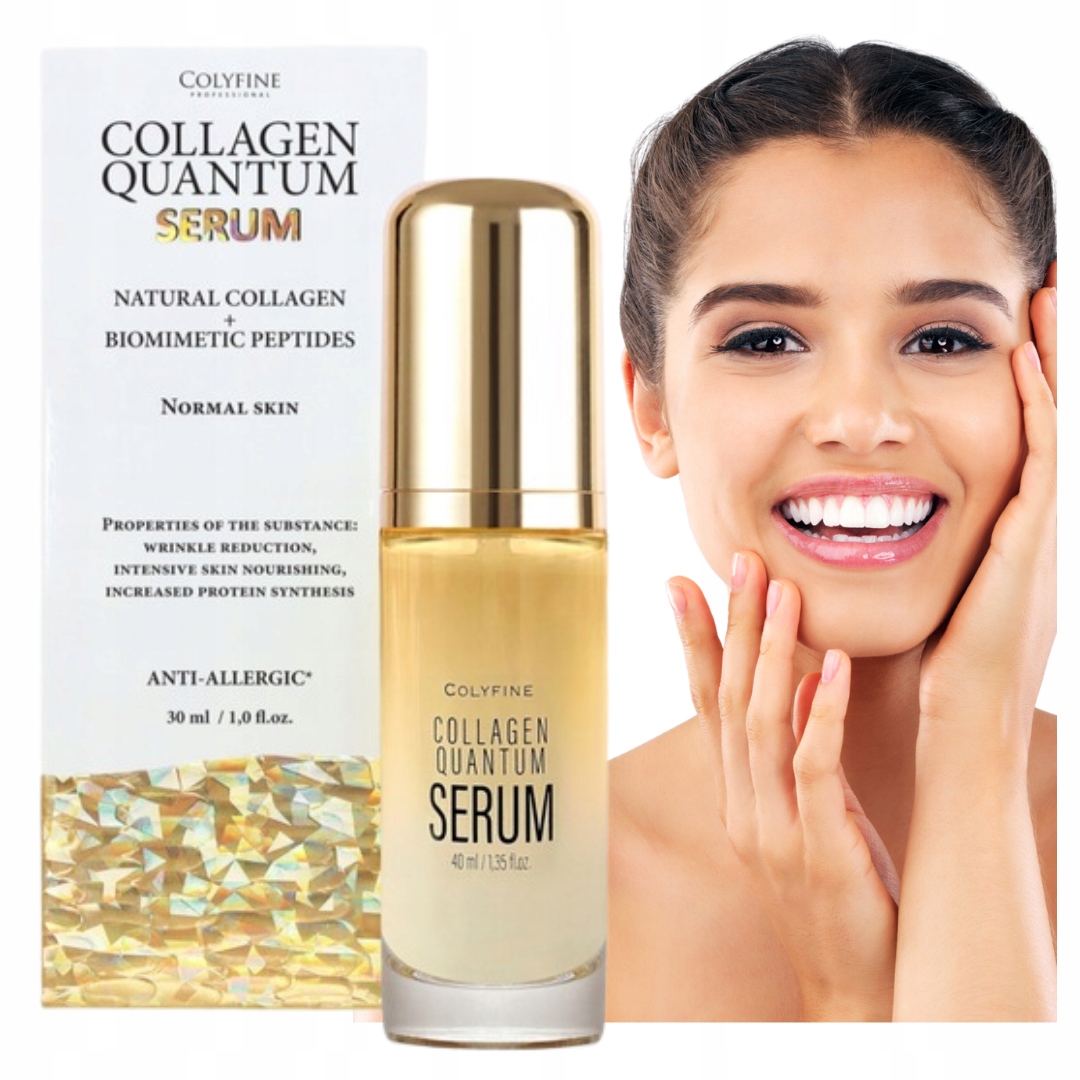 Kolagen Quantum Serum ColyFine Anti-Age Peptid Laktoferin Obličej