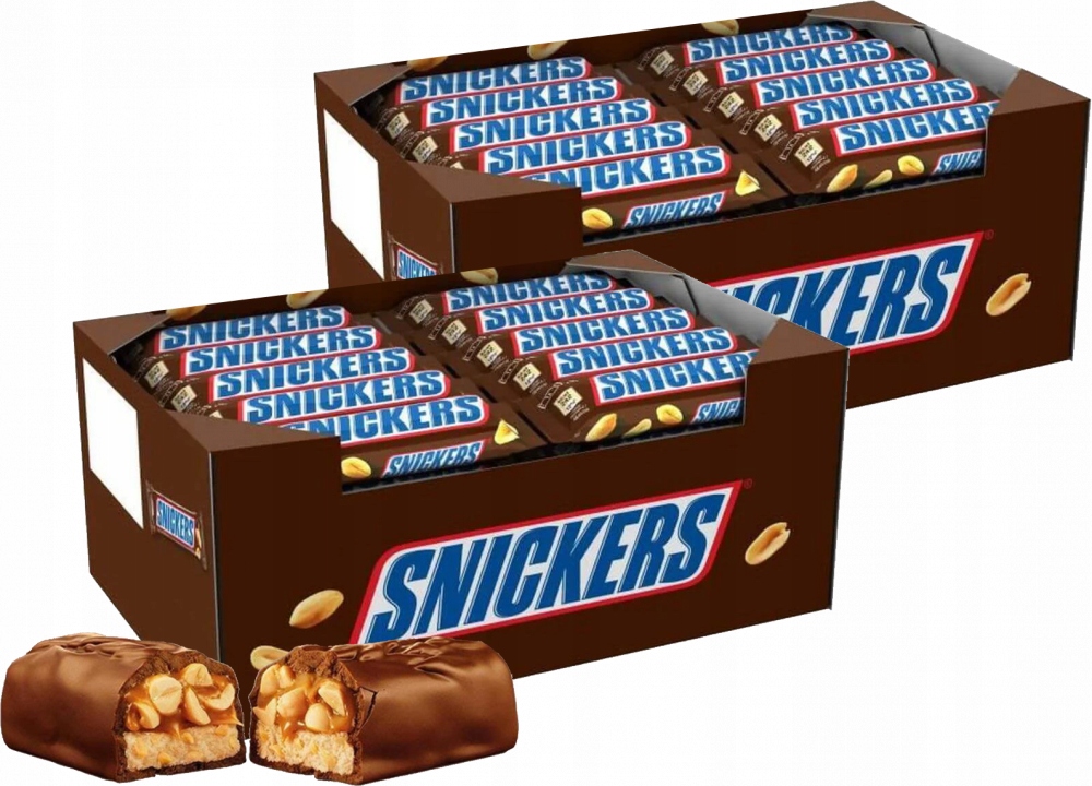 Baton z karmelem i orzechami Snickers 50g x80