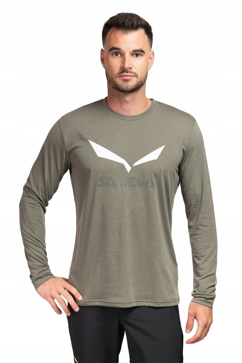 Salewa Pánská trekingová košile Solidlogo Dry Ls zelená 50_L