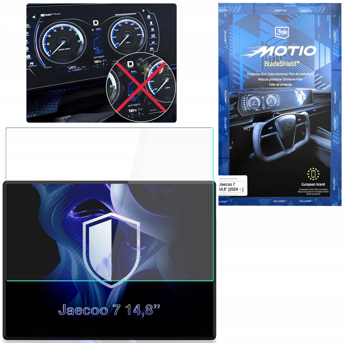3mk BladeShield Matná Fólie na displej pro Jaecoo 7 14.8" (2024-)