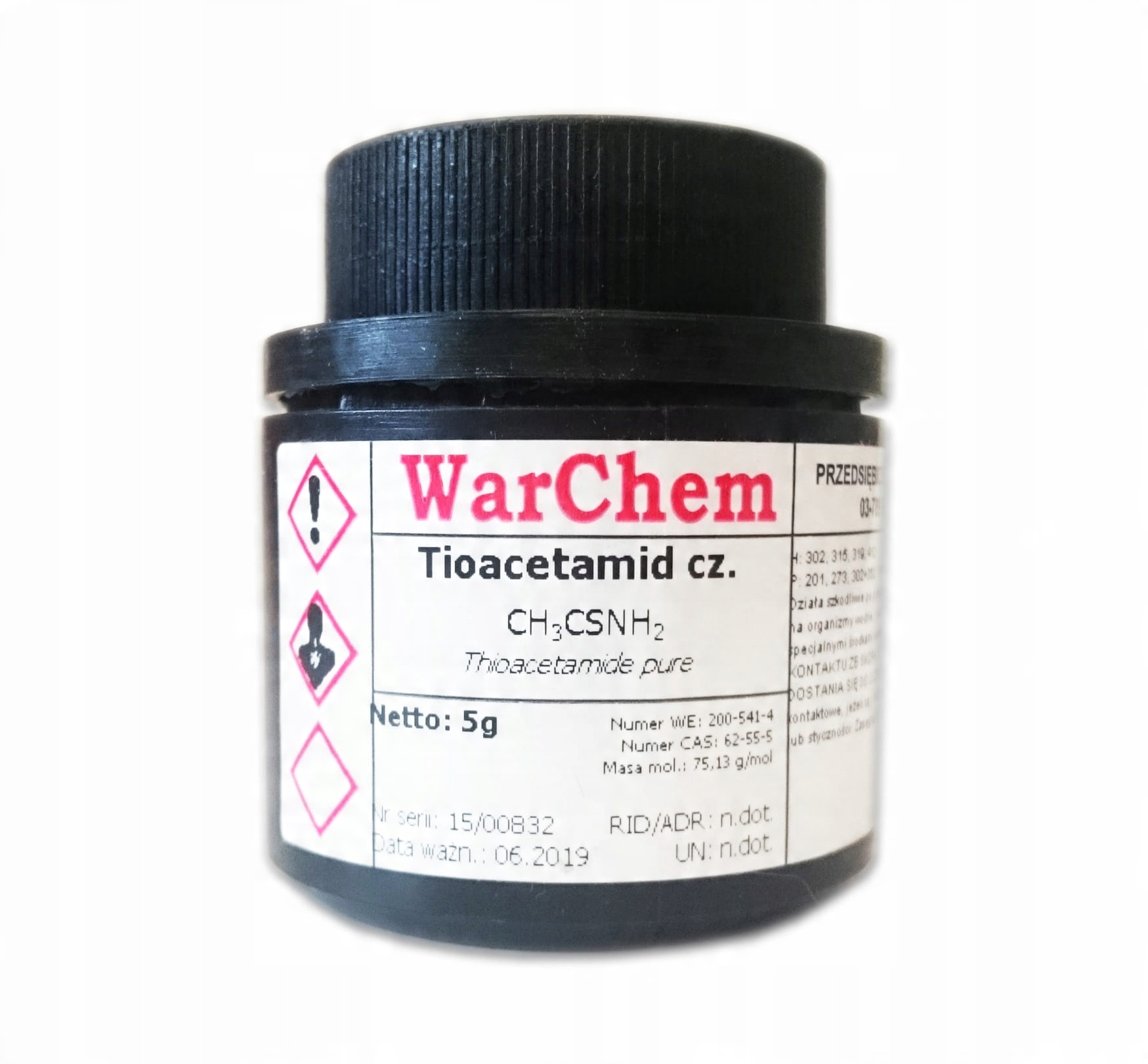 

Tioacetamid Akt 5g Warchem [58582]