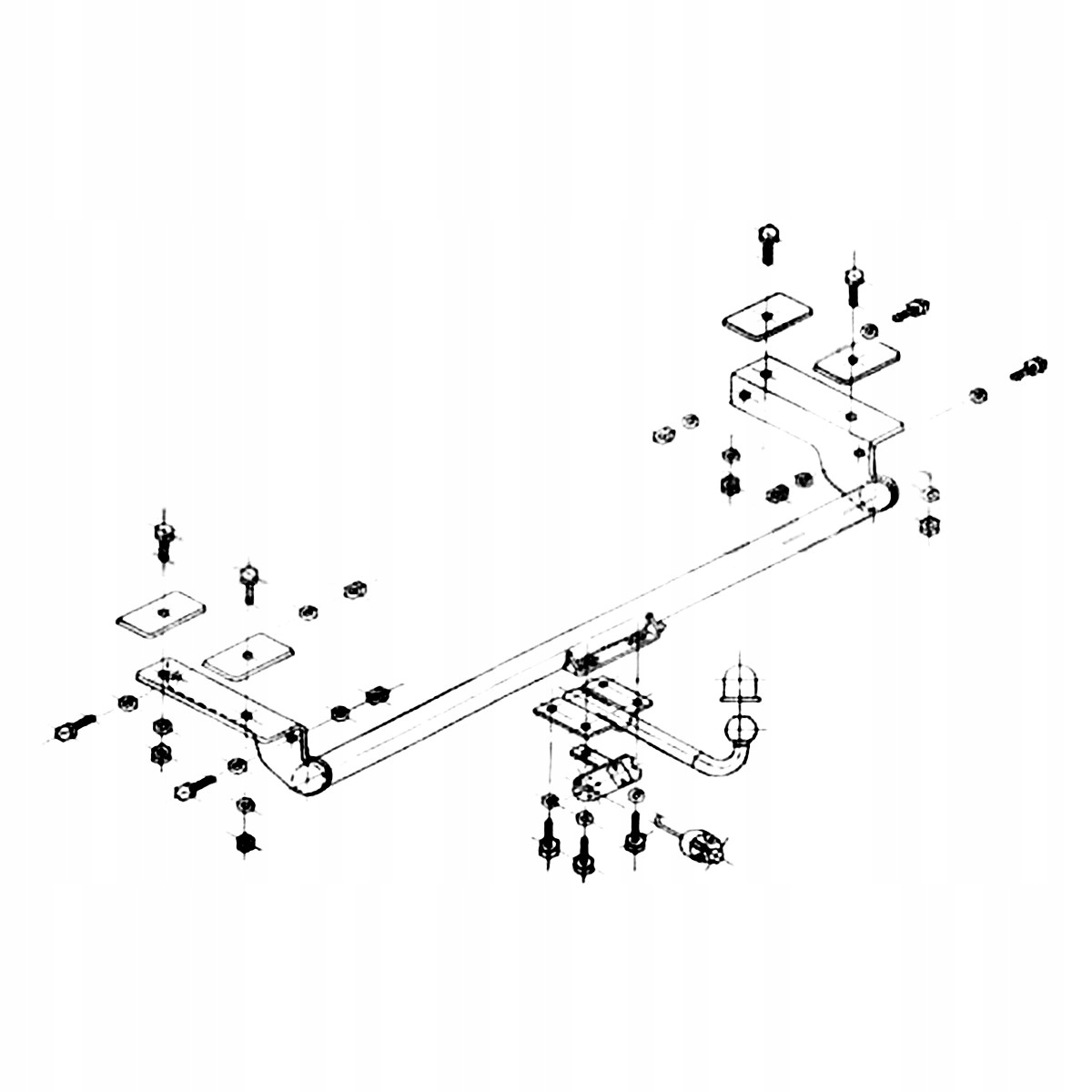 Hak holowniczy nowy do Renault Thalia 2 II Sedan 4D 08-14 Producent Steinhof