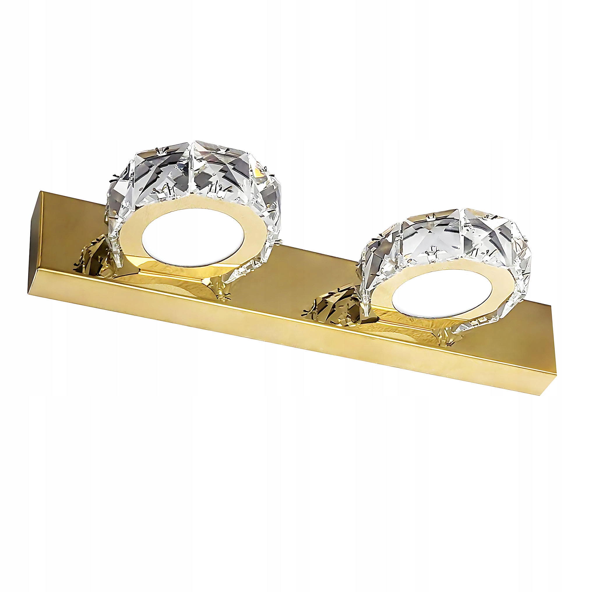 Led Koupelnové Svítidlo Zlatý Lesk Nad Zrcadlo Glamour 2 Světelné Body