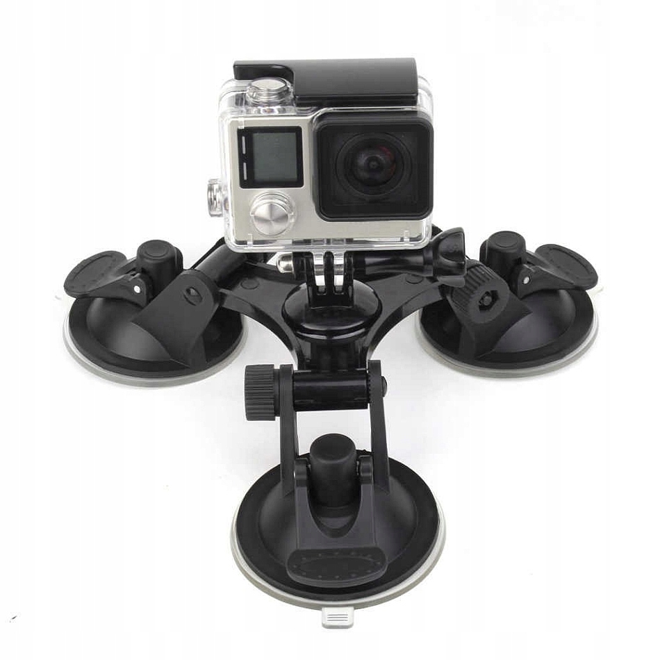 

Uchwyt Gopro Samochodowy Z Potrójną Przyssawką