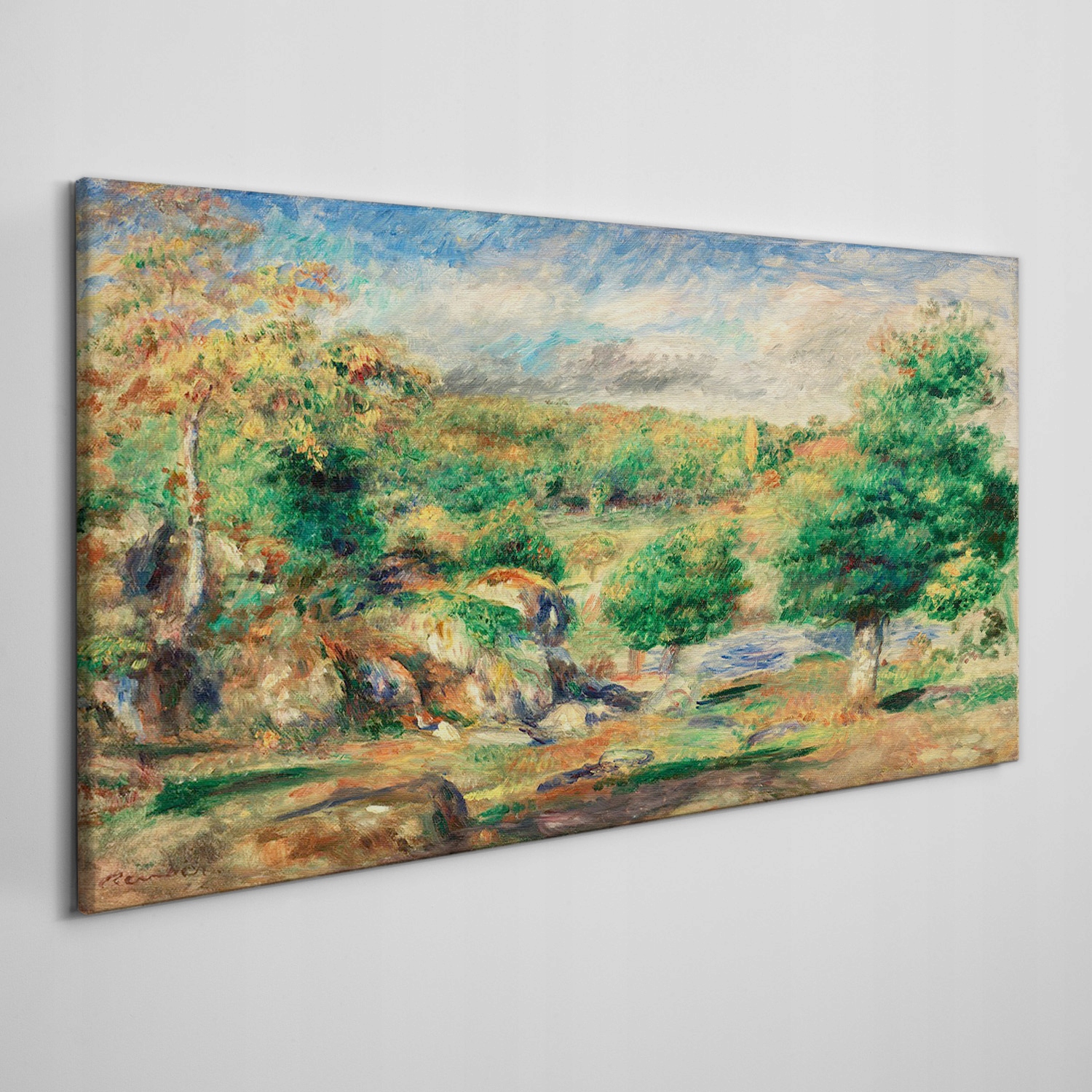 

Foto-obraz na płótnie Las krajobraz niebo 140x70