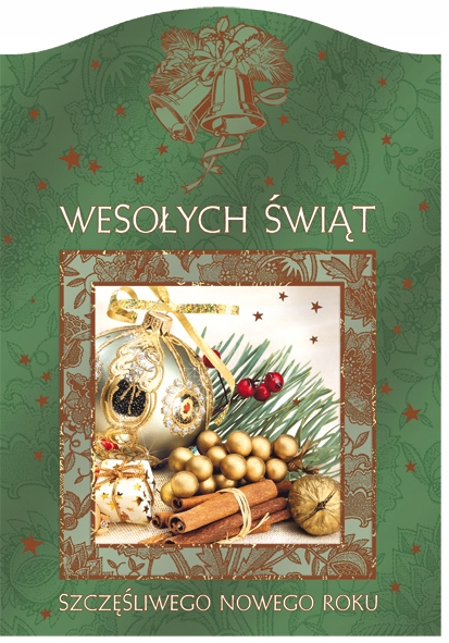 KARNET LAURKA ŚWIĘTA BOŻE NARODZENIE KOPERTA B6ZA_GW_33