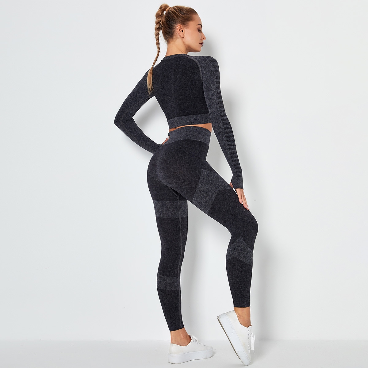 LEGGINSY damskie LEGINSY sportowe KOMPLET SPORTOWY push up Z WYSOKIM STANEM Marka Luvu