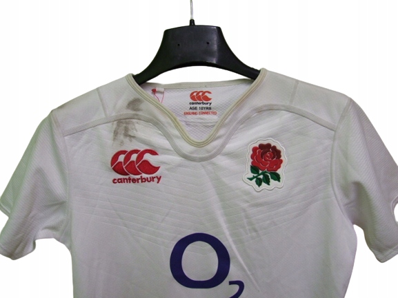 M5342 KOSZULKA DO RUGBY JUNIOR CANTERBURY 10 LAT Dekolt szpic