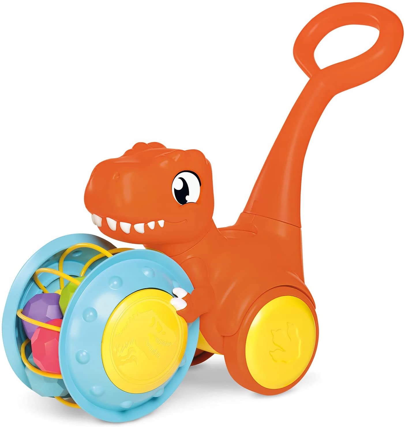Pchacz T-Rex Tomy wielokolorowy plastikowy 12m+