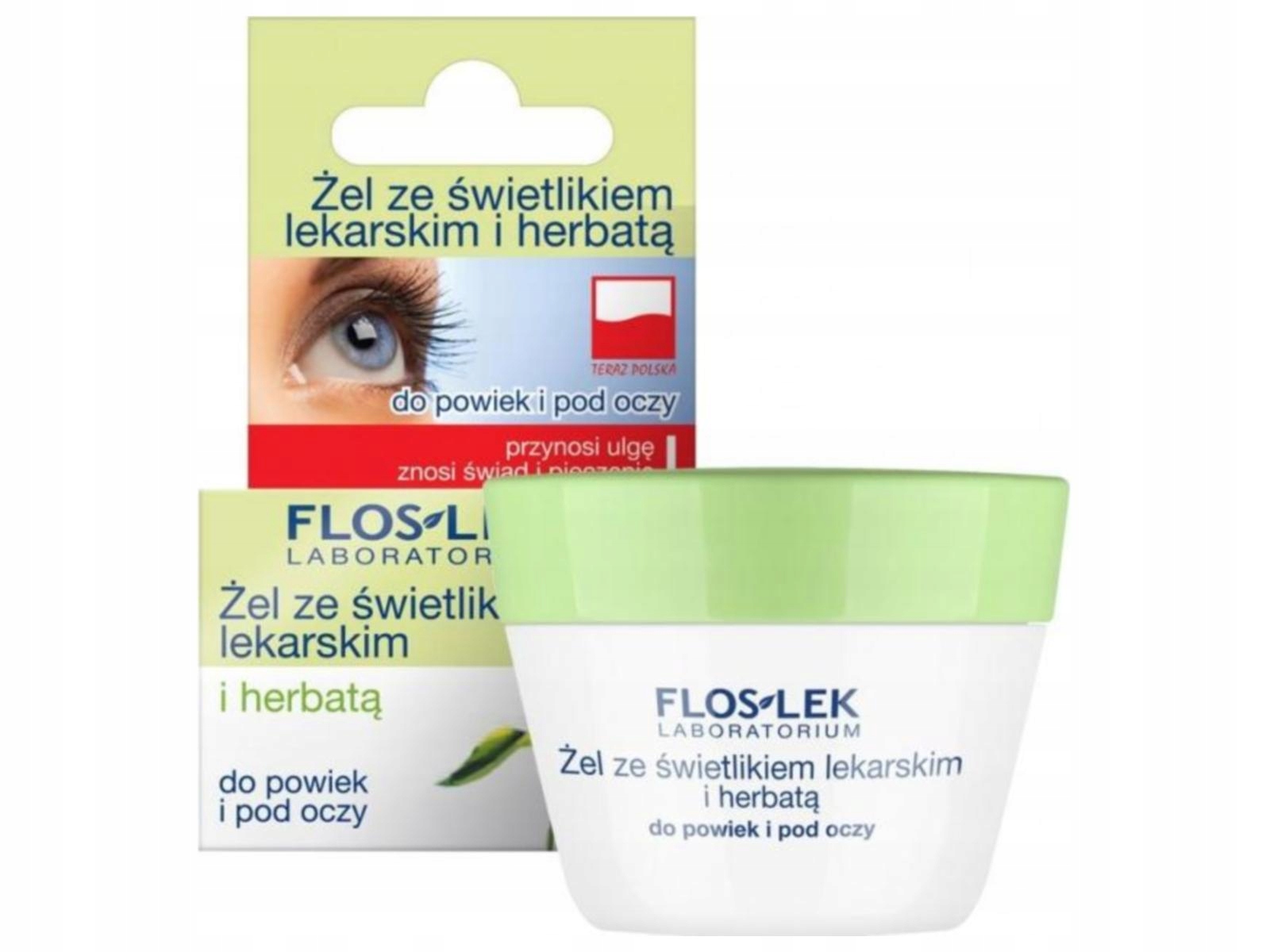FLOSLEK ŻEL ZE ŚWIETLIKIEM LEKARSKIM I HERBATĄ DO POWIEK I POD OCZY 10 ML