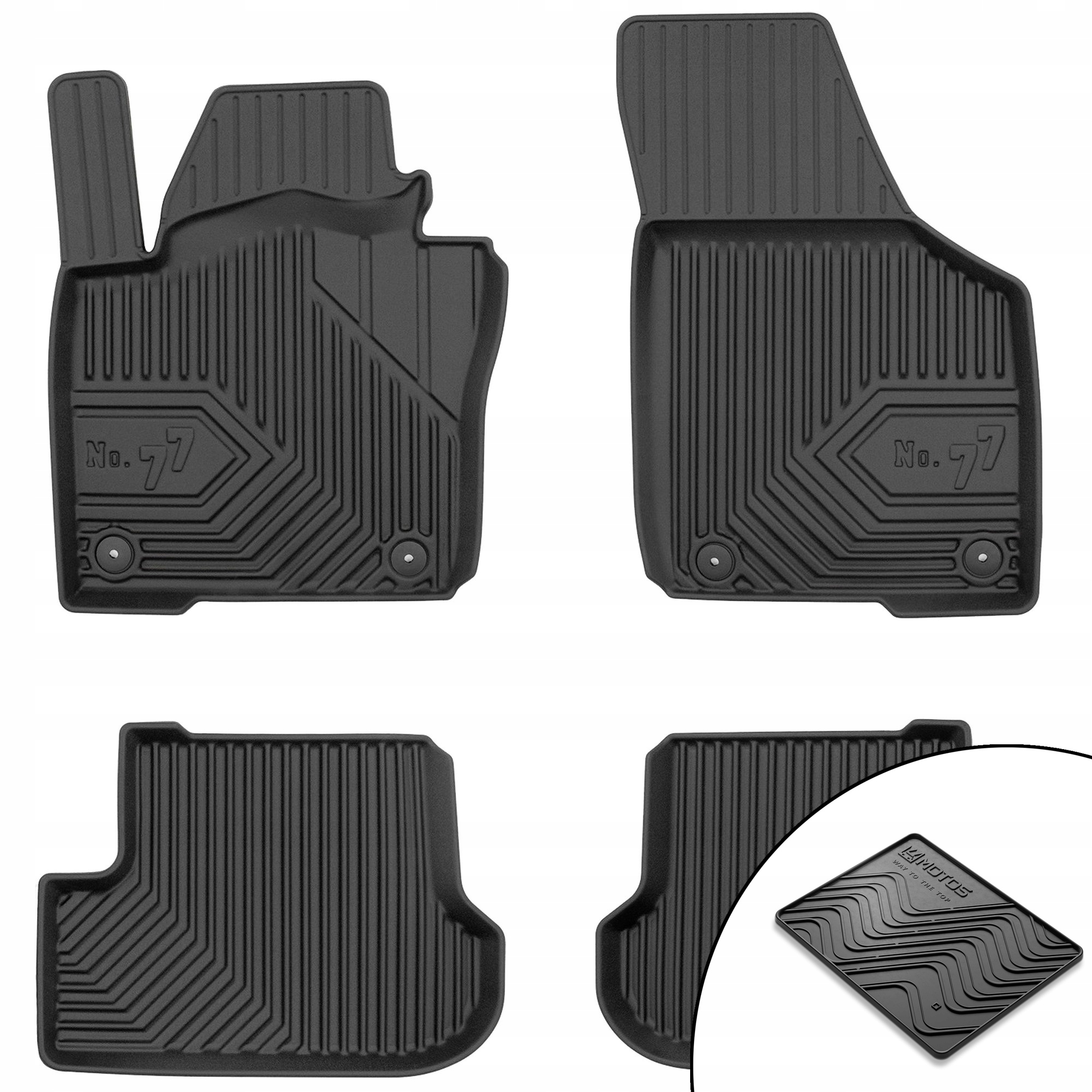 Gumové koberce č.77 Volkswagen Beetle 2011-2019 Hatchback podložka bonus