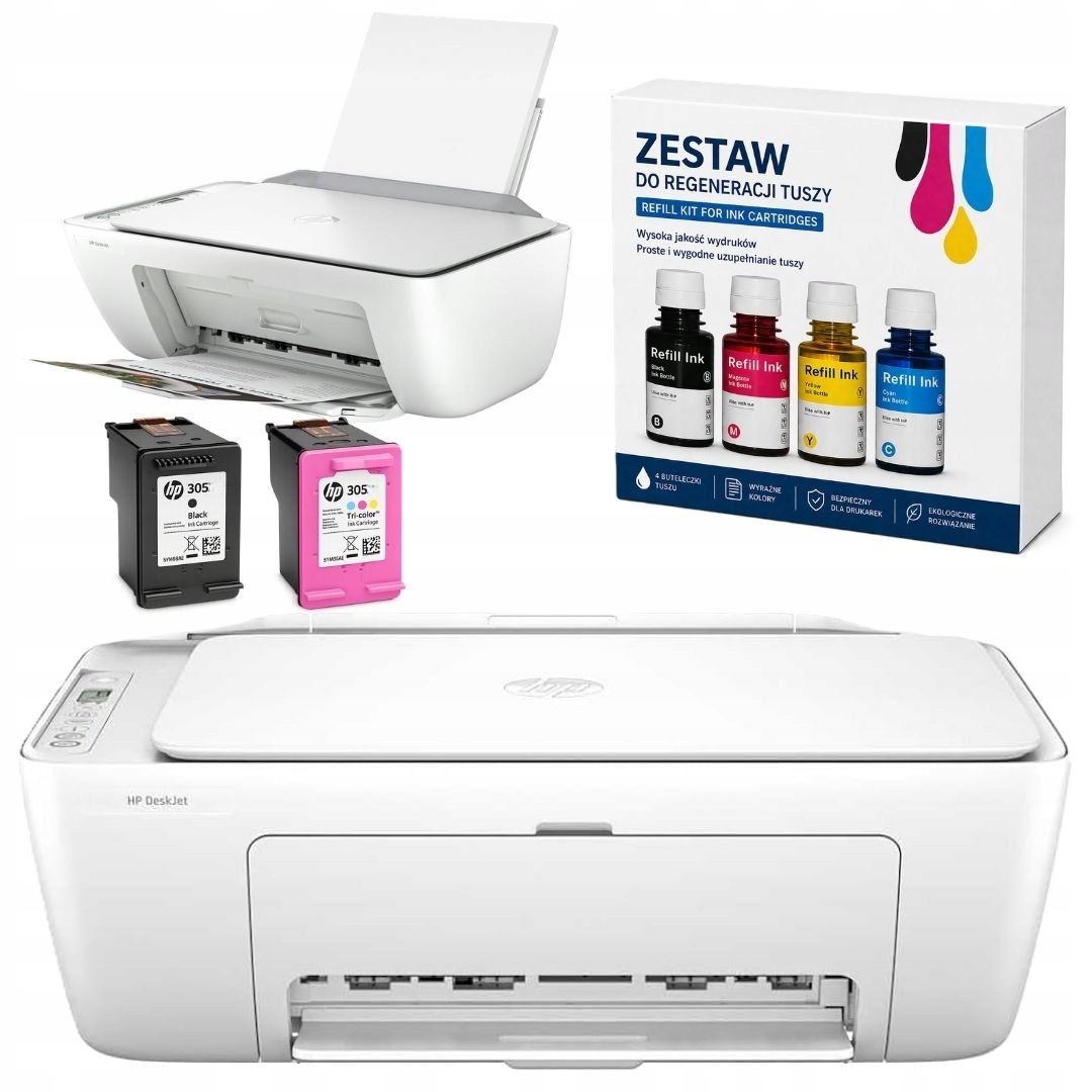 Inkoustová tiskárna Hp DeskJet 2810e Hp 305 Sada pro regeneraci inkoustů