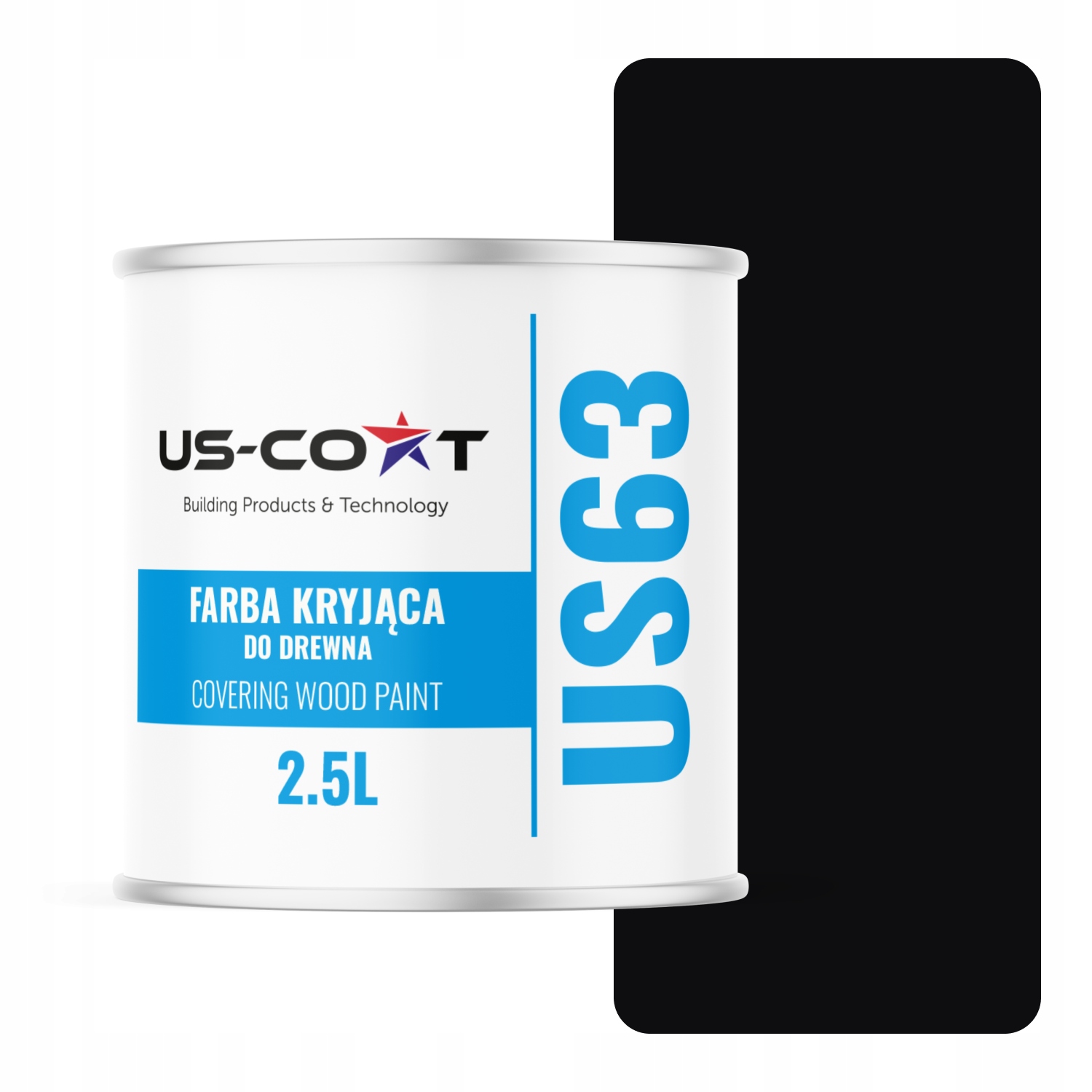 Barva Na Dřevo Kryjící Dveře Renovace Černá Ral 9005 Polomat 2,5L Uv