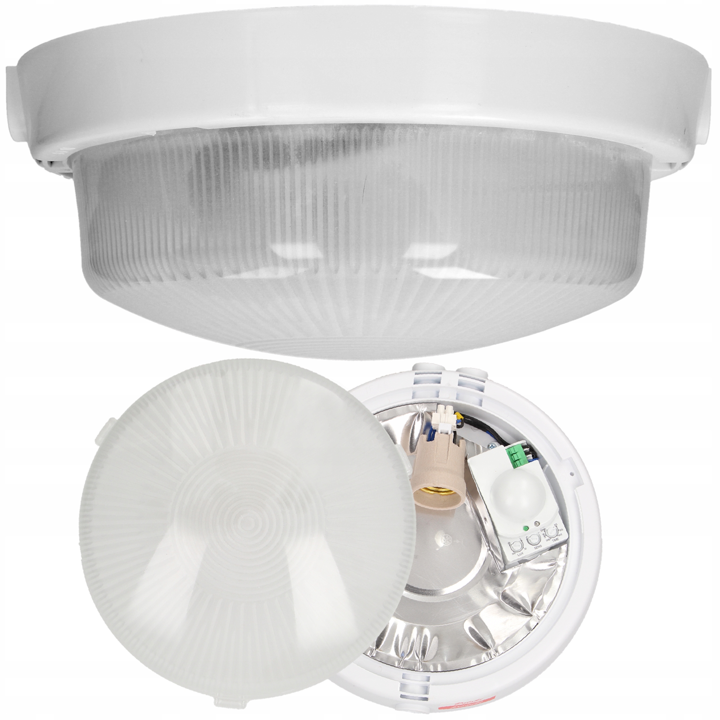 

Lampa Oprawa E27 Mikrofalowy Czujnik Ruchu Szkło