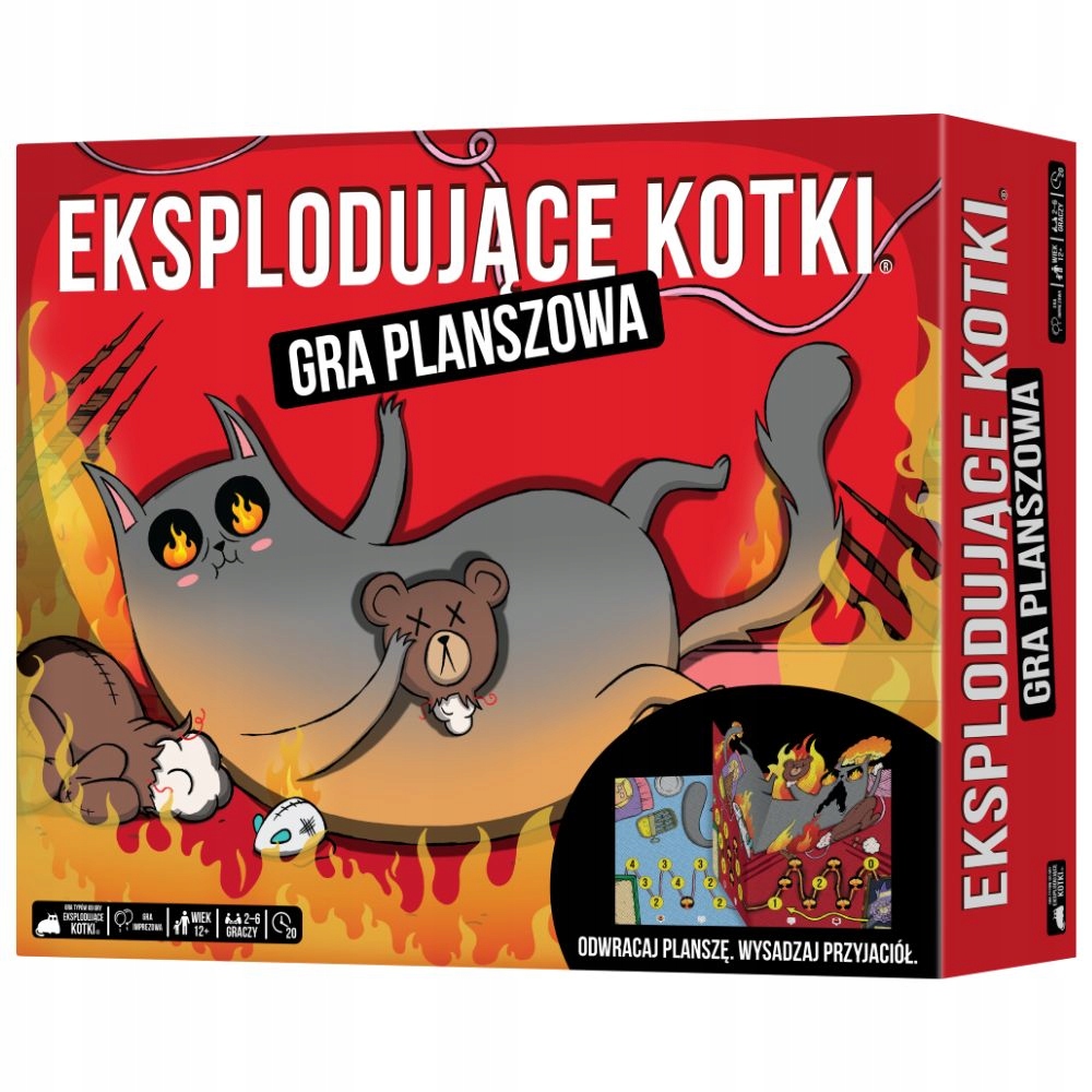 Gra planszowa Rebel Eksplodujące Kotki 12 lat+ od 2-6 osób