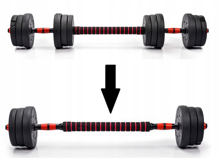 REGULOWANE HANTLE 2 x 10 KG Z FUNKCJĄ SZTANGI 20kg Kod producenta 5903796012576