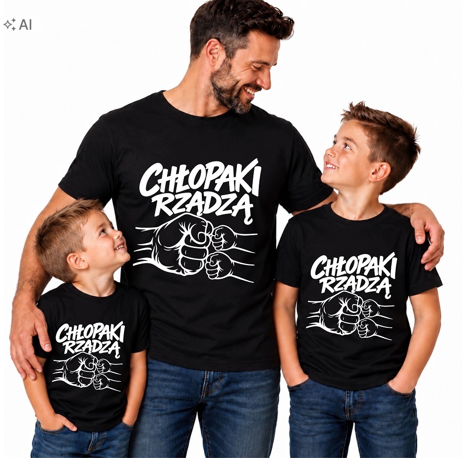 Trička Pro Tatínka A Syna Dárek K Dni Chlapců Chlapci vládnou XXL